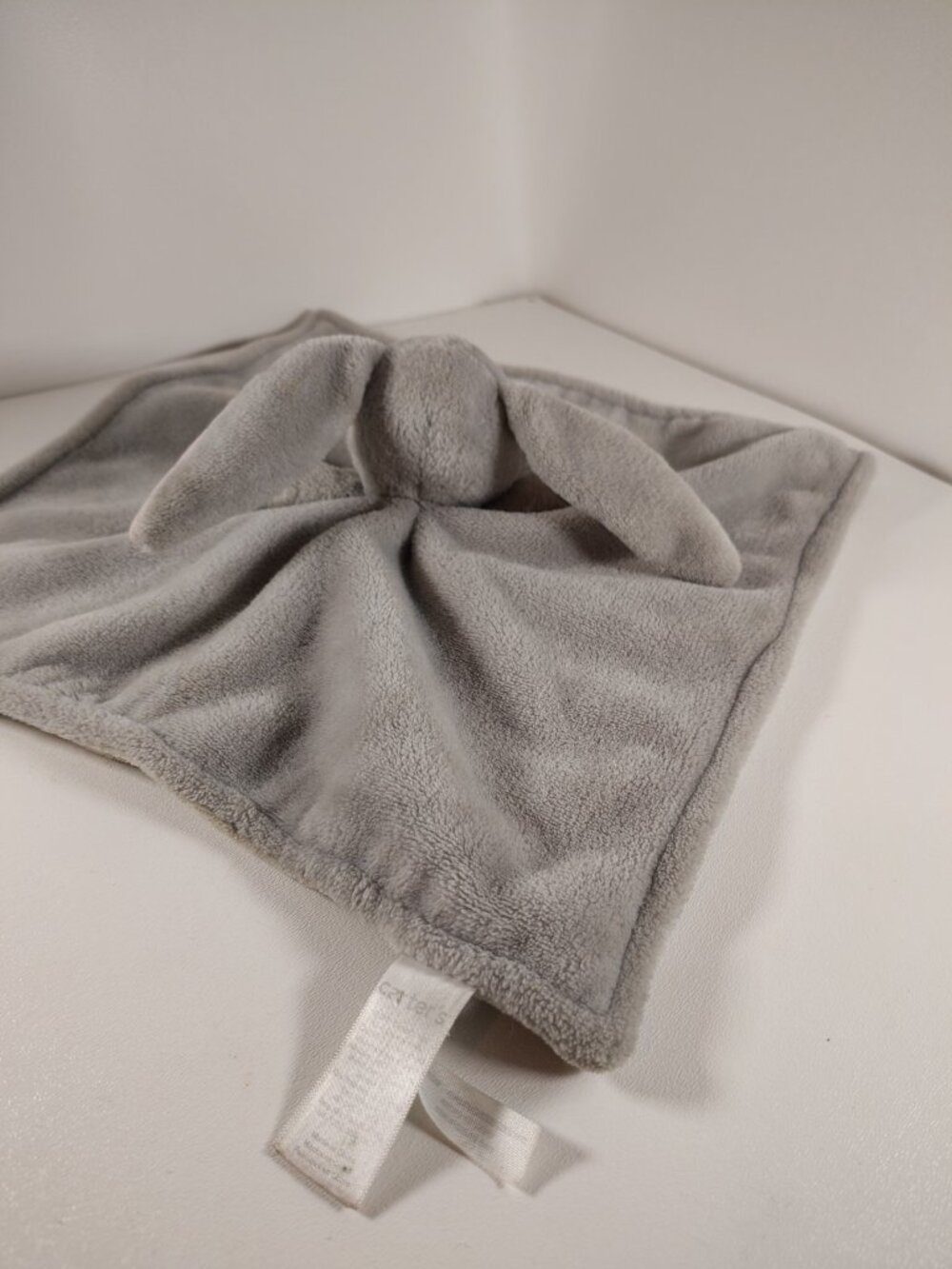 Carters Soft Plush Long Ear Bunny Rabbit Lovey Security Blanket Gray Pink 2020 - Picture 3 of 5